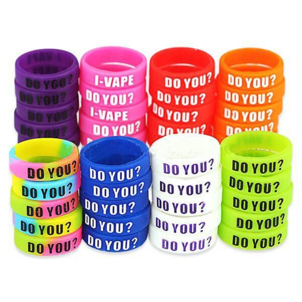 Accessories and Tools Decorative Silicone Ring with Protruding Letters