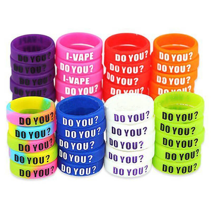 Accessories and Tools Decorative Silicone Ring with Protruding Letters